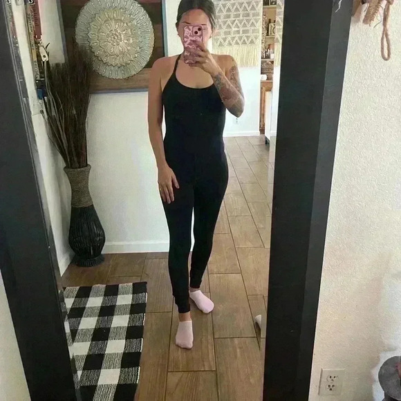 Aerie real me one black jumpsuit small - Picture 7 of 8